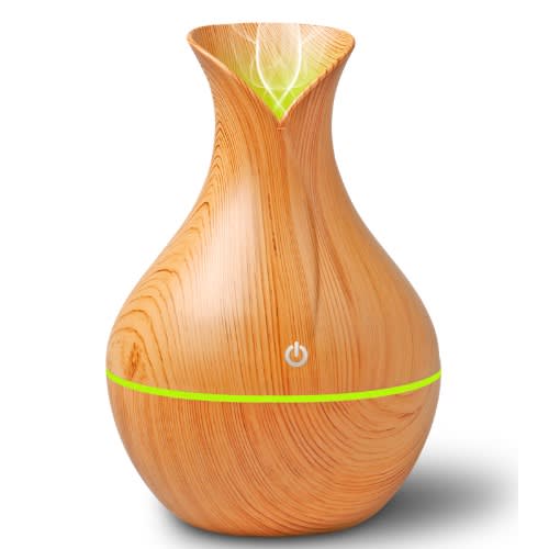 Ultrasonic Aroma Humidifier With Colour Changing Led 130ml Konga
