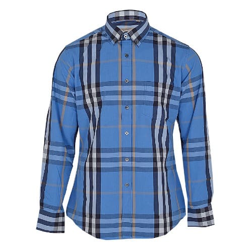 Men s Checkered Shirt Blue Konga Online Shopping