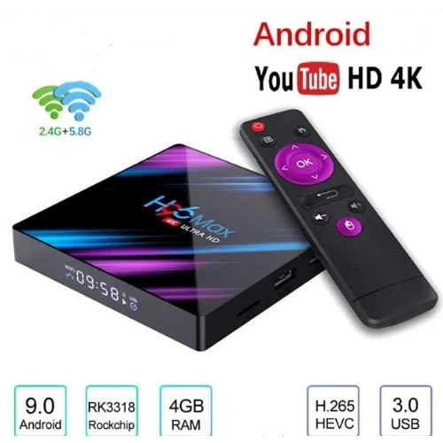 ultra hd h96 max android tv box 4gb ram 32gb rom
