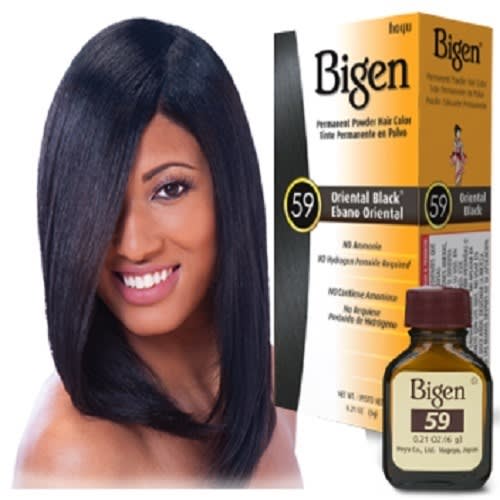 Bigen Permanent Powder Hair Color - No. 59 - Oriental Black | Konga Online  Shopping