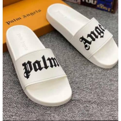 White slide slippers clearance