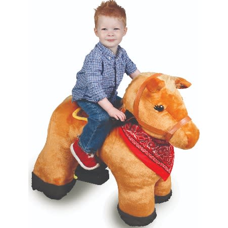 plush ride on horse
