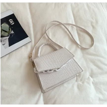 Unique Female Crocs Patterned Handbag - White | Konga Online Shopping