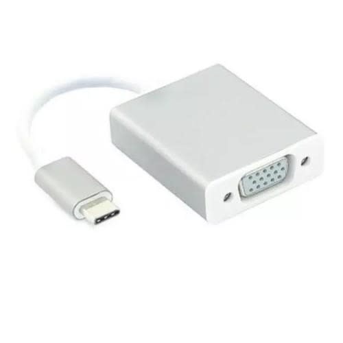 USB 3.1 Type C To VGA Adapter - White.