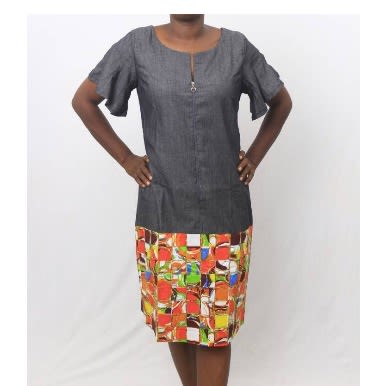 Ankara and deals jeans gown