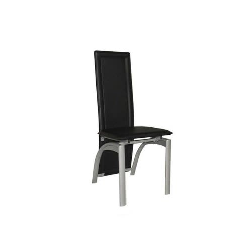 Leather Dining Chair Black Konga, Leather Black Chairs
