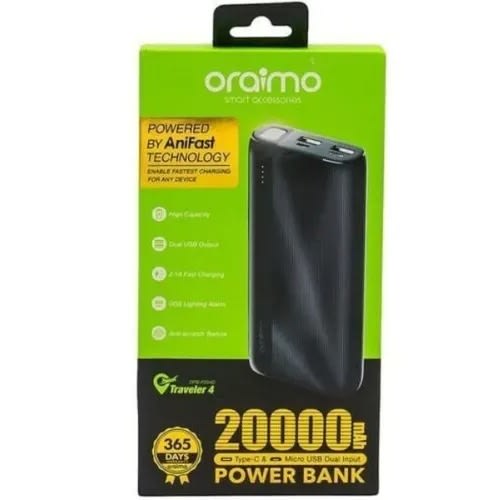 20000mAh (74Wh) Oraimo Traveler 4 Blue Power Bank at Rs 2499/piece