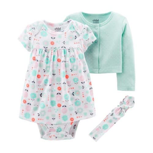 Carter s Child Of Mine Baby Girl Long Sleeve Jacket Dress