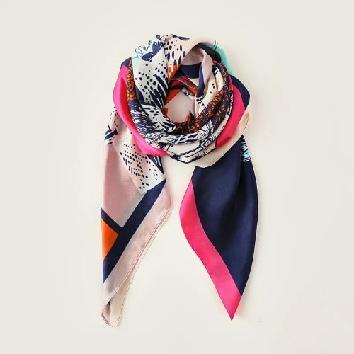 AWW 100% Silk Scarf - Multicolor | Konga Online Shopping