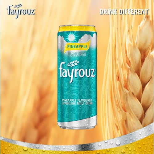 Fayrouz Non Alcoholic Pineapple Drink 33cl Can X 24 Pack Konga