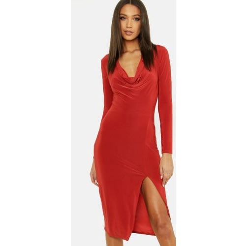Boohoo Red Sexy Bodycon Dress With Front Slit | Konga Online Shopping