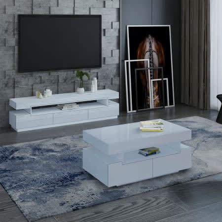 Tv stand and center table store set