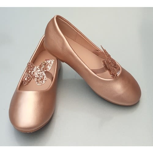 rose gold girls dress shoes