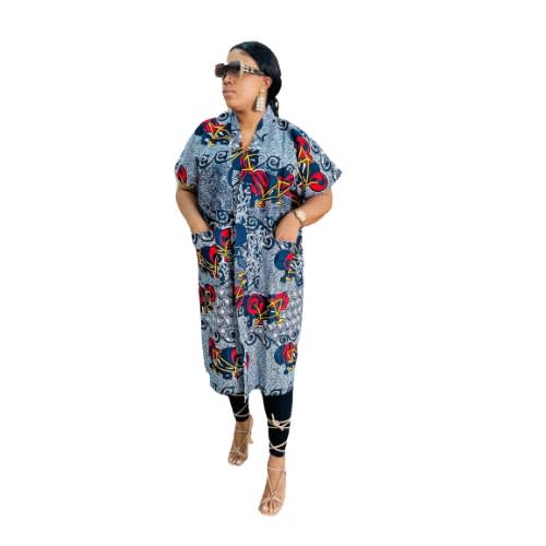 Ankara Kimono Jacket With Pocket Konga Online Shopping