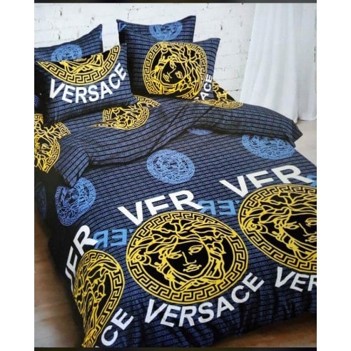 Versace Theme Bedding Set Duvet Bedsheet And 4 Pillowcases