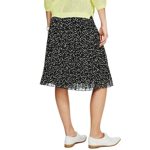 Marks & Spencer Abstract Print Pleated A-line Skirt | Konga Online Shopping