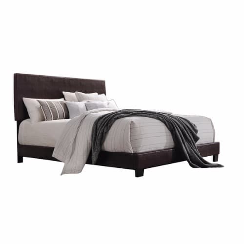 Acme Upholstered Twin Bed Black, Black Upholstered Twin Bed