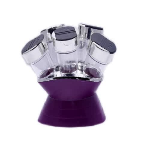 Acrylic 6 Jars Spice Rack Condiment Set Konga Online Shopping