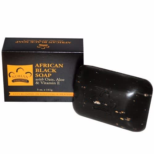 Nubian Heritage African Black Soap Bar - 5 Oz - 141G 