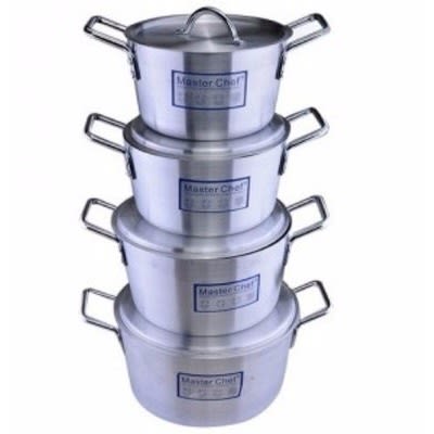 aluminium cooking pot set