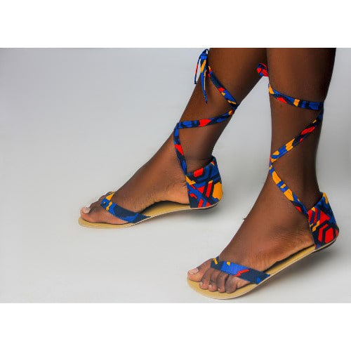 ankara sandals for ladies