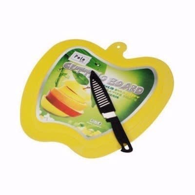 Apple Shaped Chopping Board With Knife Konga Online Shopping