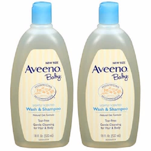 aveeno baby wash and shampoo twin pack