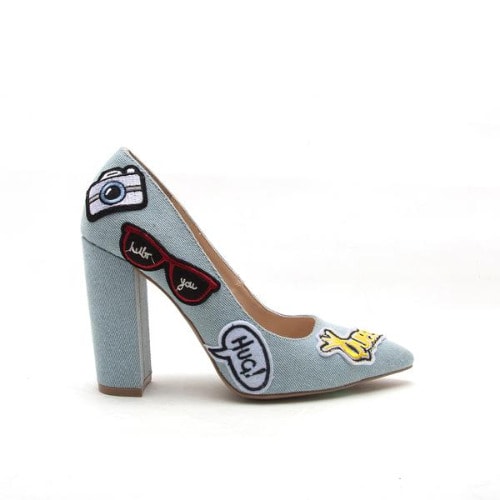 Denim online pumps ladies