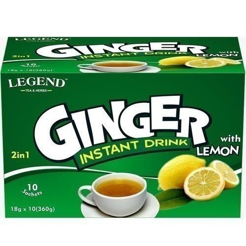 Instant Ginger Tea With Lemon Flavour Taste.