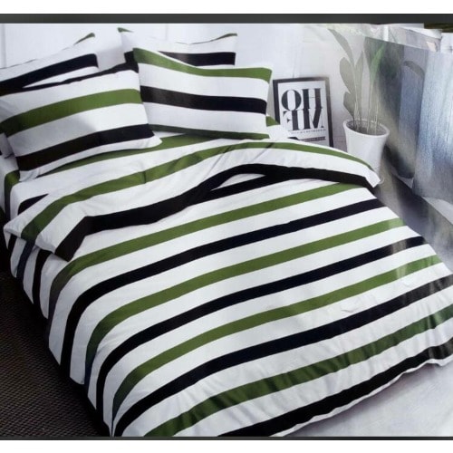 Multicolored Striped Bedding Set Duvet Bedspread With 4 Pillow Cases Konga Online Shopping