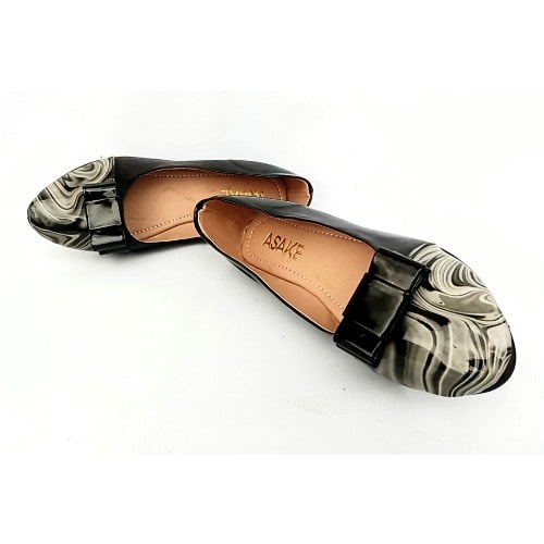 Ladies multi sales coloured flat shoes