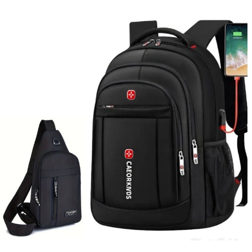 Laptop Backpack- Black | Konga Online Shopping