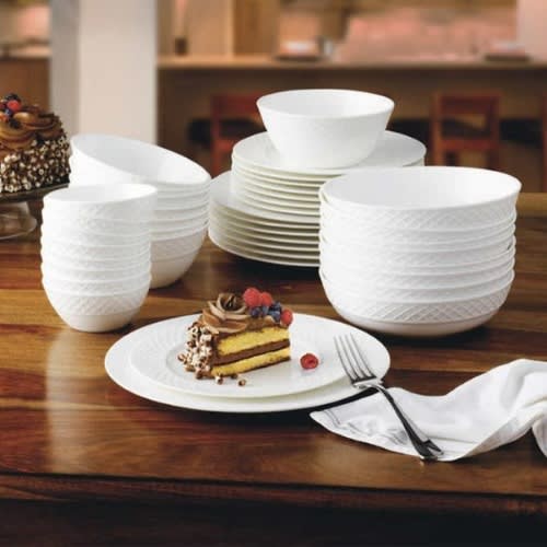 Mikasa Gingko Trellis Bone China Dinnerware Set 40 Pieces