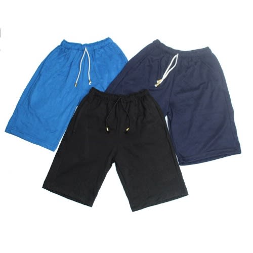 Men's 3-in-1 Plain Shorts - Black 