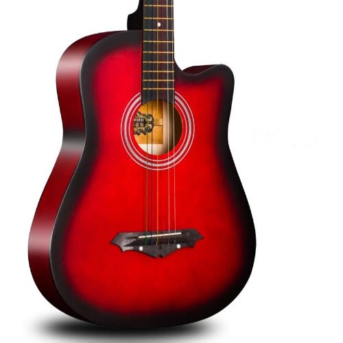 Acoustic Box Guitar With Bag And Strap Red Konga Online Shopping