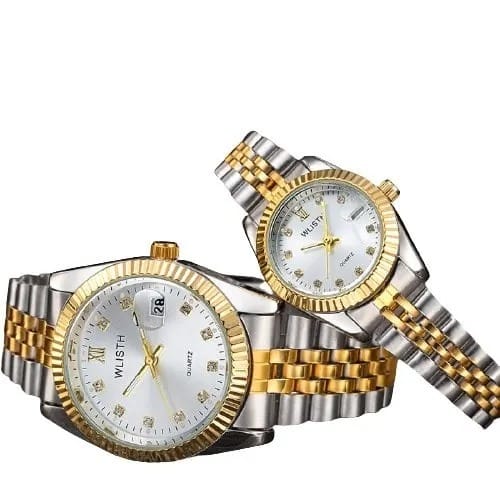 Wlisth Couple Wrist Watches Silver White Face Konga Online