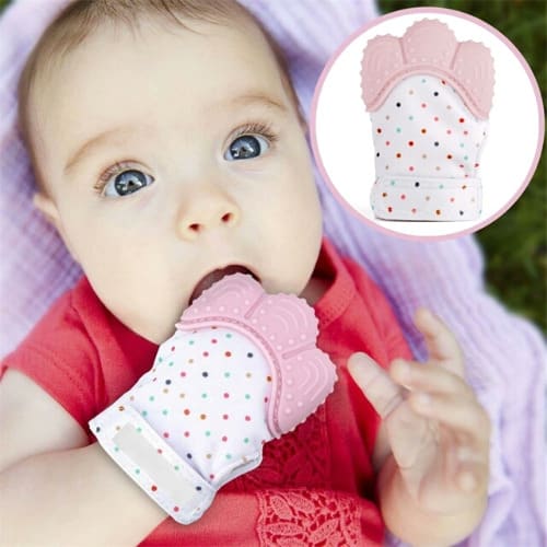Baby Silicon Teether Pacifier Glove Pink Konga Online Shopping