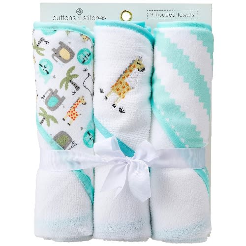 Buttons and stitches clearance 3 hooded towels