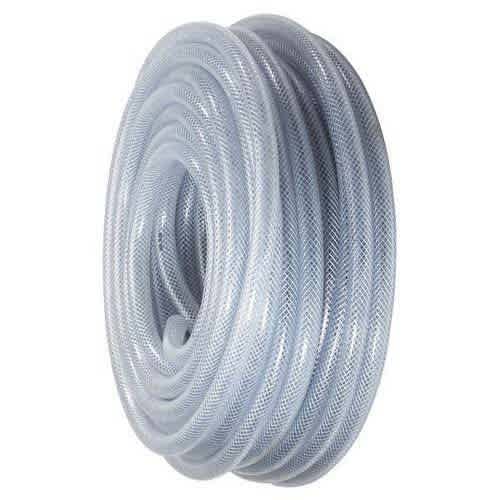 Unic 3/4" Clear Braided Pvc Hose 50 Metre Water, Air Compressor