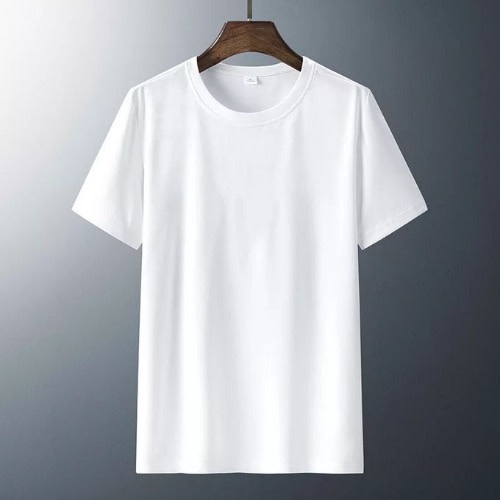 white crew neck polo shirt