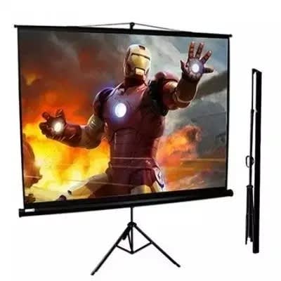 portable projector screen with tripod