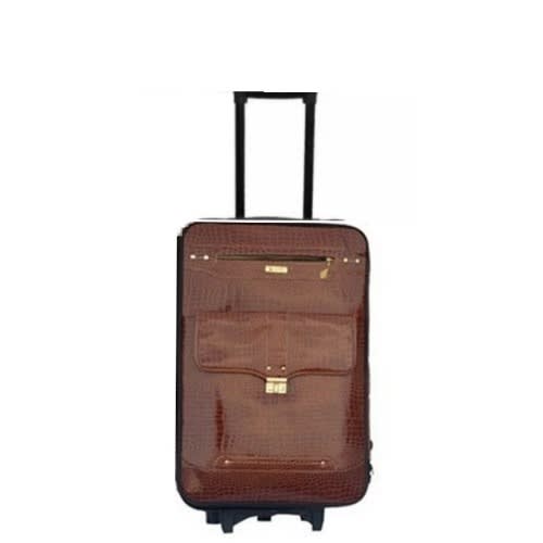 leather luggage trolley