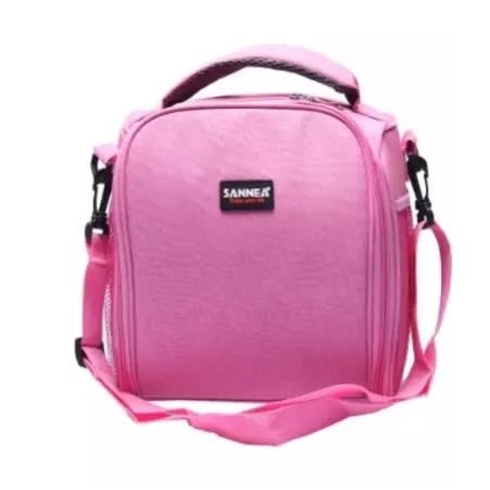baby pink lunch bag