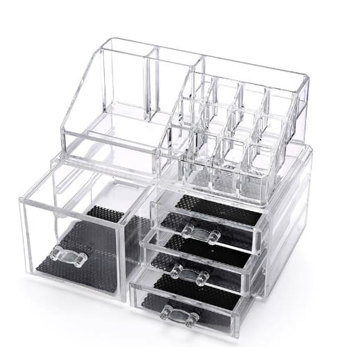 Cosmetics And Jewelry Organizer Boxes + Small Drawer & Mirror | Konga  Online Shopping