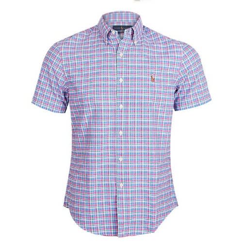ralph lauren short sleeve check shirt