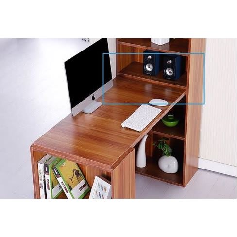 Handys Premium Classic Writing Table And Dekstop Wooden Desk With Attached Shelf Brown Konga Online Shopping