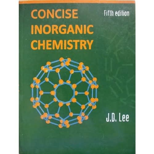 Concise Inorganic Chemistry - Fifth Edition - J. D. Lee | Konga Online  Shopping