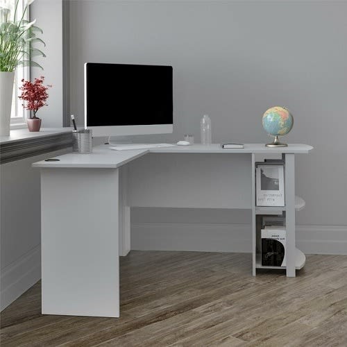 Salina l deals shaped executive desk