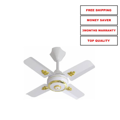 Sonik Short Blade 24 Ceiliing Fan White Konga Online