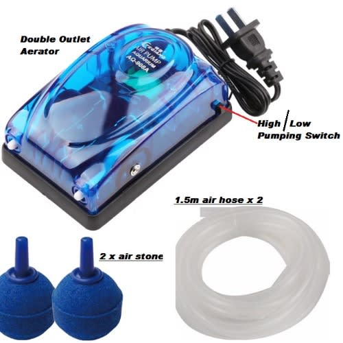 Double Outlet Aquarium Fish Tank Air Pump Konga Online Shopping